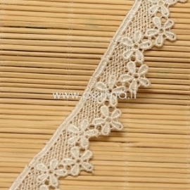 Nylon lace ribbon, off-white, 28 mm, 1 m