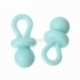 Acrylic pendant "Baby Pacifier", blue, 4,7x2,3 cm