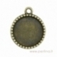 Antikinės bronzos sp. pakabukas - rėmelis, 26x22 mm