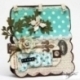 Chipboard album "Two Tone Brown", 17,5x15,2 cm