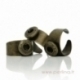 Copper adjustable chunk ring, antique bronze, 17,5 mm