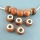 Pandora bead, goldsand synthetic gemstone, 14x10 mm