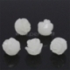 Synthetic coral bead, flower, ivory, 8x8 mm