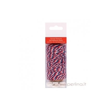 Bakers Twine "Airmail Twine & Self Adhesive Reels", 20 m