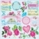 Popierius "Hemstitch - Floral Embroidery", 30,5x30,5 cm