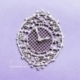 Chipboard "Blueberry Swirls - clock", 1 pc