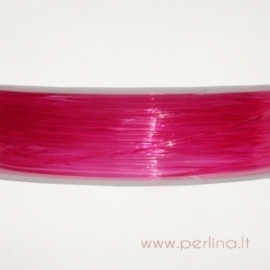 Silikoninis siūlas, rožinis, 0,8 mm, 1 m
