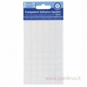 Transparent Adhesive Squares, 12 m