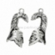 Pendant "Helmet", antique silver, 42x18 mm
