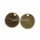 Pendant "Circle", antique bronze, 18 mm