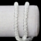 Glass crystal faceted rondelle bead, clear white color centered, 4x6 mm, 1 pc