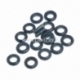 Wood bead-ring, navy blue, 13 mm, 1 pc