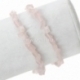 Cat's eye glass beads, irregular, light pink, 8x5mm - 4x3mm, 82 cm