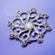 Chipboard "Let it snow - rosettes 1", 3 pcs