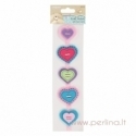 Veltinio širdučių juostelė "Felt Heart Strip", 1 vnt.