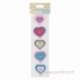 Veltinio širdučių juostelė "Felt Heart Strip", 1 vnt.