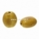 Ceramics bead, yellow, 20x17 mm