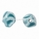 Ceramics bead, light blue, 16x14 mm