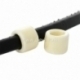 Ceramics bead, biege AB, 17x14 mm