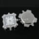 Watch face, square, silver tone, 30x25 mm