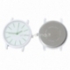 Watch face, round, white, 4,6x4,4 cm