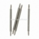 Watch wrist band spring bars strap, silver tone, 23x1,4 mm