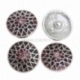 Chunk snap button, silver tone, 20 mm