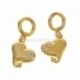 Bracelet accessory "Heart", gold plated, 31x11 mm