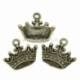 Pendant "Crown", antique bronze, 17x14 mm