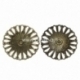 Filigree stamping embellishment, antique bronze, 49 mm