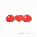 Glass pendant, siam ruby, 14x13 mm