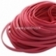 Real leather jewelry cord, red, 10x2,5 mm, 50 cm