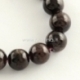 Natural garnet gemstone bead, round, 10 mm, 1 pc