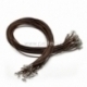 Wax cotton cord necklace, brown, 45 cm