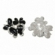 Metal embellishment "Butterfly", black enamel, 21x19 mm