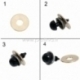 Įrankis akies nugarėlės užspaudimui, 14 mm, 1 vnt.