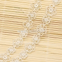 Nylon lace ribbon, off white, 10-15 mm, 1 m