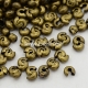 Crimp beads cover, golden color, 4x3 mm, 10 pcs