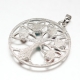 Chakra pendant "Tree of Life", platinum, 44x39,5x5mm