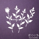 Chipboard "Flowers and herbs 3", 4 pcs