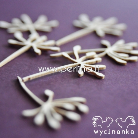 Chipboard "Flowers and herbs 11", 6 pcs