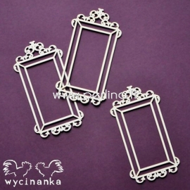 Chipboard "Around the steampunk - frame 3", 3 pcs