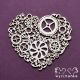 Kartoninė detalė "Around the steampunk - širdis 1", 1 vnt.