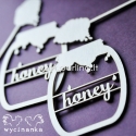 Chipboard "Bees - honey", 4 pcs
