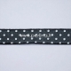Organza ribbon, back with white dots, 14 mm, 1 m
