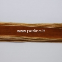 Organza ribbon, saddle brown, 10 mm, 1 m