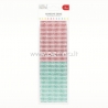 Adhesive gems, red and green, 3 mm, 1080 pcs