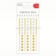 Adhesive Christmas Gems, gold and silver, 124 pcs