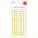 Adhesive Star Gems, gold, 121 pcs