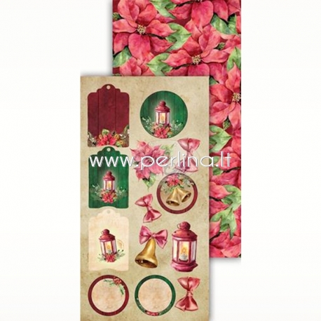 Paper "Festive Bells 08", 30,5x15 cm